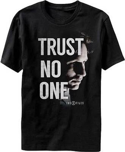 XFILES TRUST NO ONE FBI SPECIAL AGENTS TV SHOW FOX MULDER T TEE SHIRT S-2XL XFILES TRUST NO ONE FBI SPECIAL AGENTS TV SHOW FOX MULDER T TEE SHIRT S-2XL