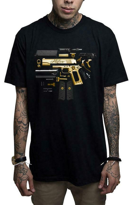 Mafioso Assembly Caliber Guns Weapons Gangsta Urban Tattoos Punk Black T Shirt Mafioso Assembly Caliber Guns Weapons Gangsta Urban Tattoos Punk Black T Shirt