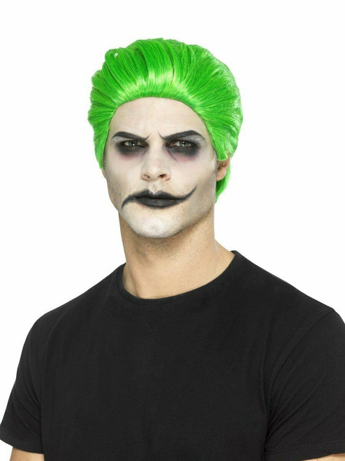 Smiffys Slick Trickster Green Joker Wig Adult Halloween Costume Accessory 45054 Smiffys Slick Trickster Green Joker Wig Adult Halloween Costume Accessory 45054