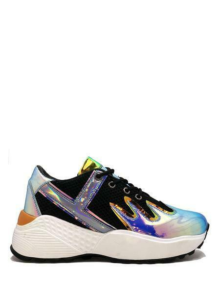 YRU Blaz3 Blaze Holographic Blue Flame Platforms Gothic Punk Rave