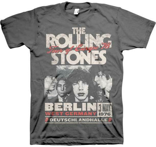 The Rolling Stones Europe 76 Tour Berlin Classic Rock Music T Shirt 31270057 The Rolling Stones Europe 76 Tour Berlin Classic Rock Music T Shirt 31270057