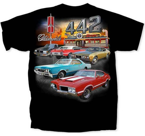 Chevy Oldsmobile Cutlass GM 442 Collection Chevrolet Trucks Cars T Shirt CVODD-B Chevy Oldsmobile Cutlass GM 442 Collection Chevrolet Trucks Cars T Shirt CVODD-B
