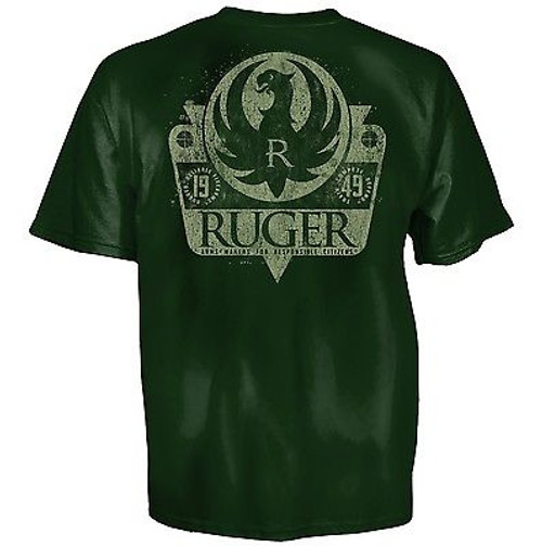 RUGER FIREARMS SHIELD FOREST EAGLE FLAG GUN MILITARY MENS T TEE SHIRT S-3XL RUGER FIREARMS SHIELD FOREST EAGLE FLAG GUN MILITARY MENS T TEE SHIRT S-3XL