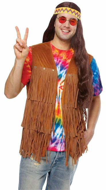 Costume Culture Hippie Fringe Vest 70s Brown Adult Mens Halloween Costume 32089 Costume Culture Hippie Fringe Vest 70s Brown Adult Mens Halloween Costume 32089