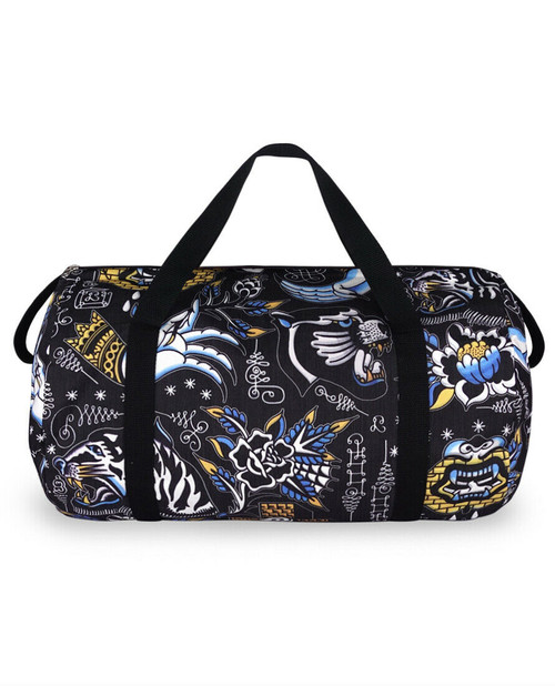 Liquor Brand Sak Yant Traditional Tattoos Punk Duffel Bag Purse LB-ABDU-19007 Liquor Brand Sak Yant Traditional Tattoos Punk Duffel Bag Purse LB-ABDU-19007