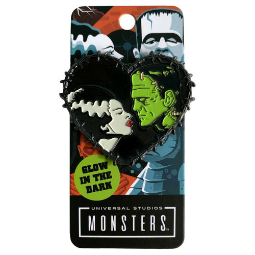 Rock Rebel Universal Monsters We Belong Dead Heart Frankenstein Pin UM-PIN-HEART