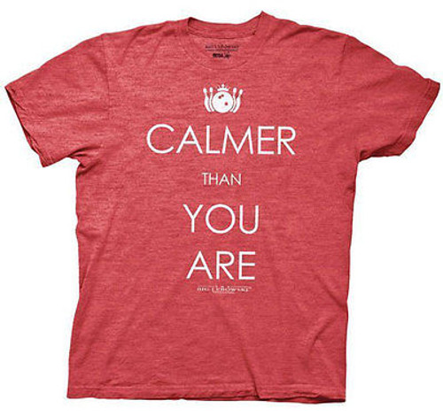 Authentic The Big Lebowski Calmer Than You The Dude Mens Movie Shirt S Authentic The Big Lebowski Calmer Than You The Dude Mens Movie Shirt S