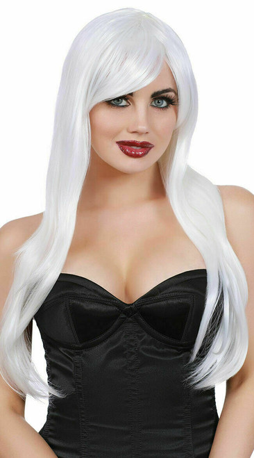 Dreamgirl White Long Layered Wig Sexy Adult Halloween Costume Accessory 11689 Dreamgirl White Long Layered Wig Sexy Adult Halloween Costume Accessory 11689