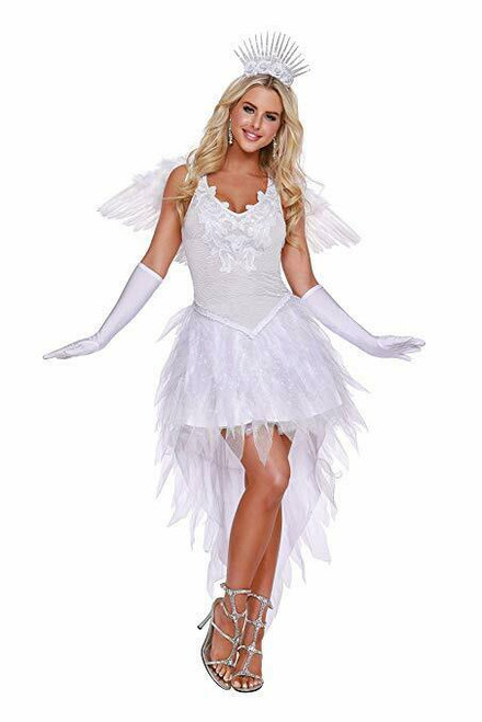 Dreamgirl Angel Beauty Dress Wings Crown Adult Womens Halloween Costume 11633 Dreamgirl Angel Beauty Dress Wings Crown Adult Womens Halloween Costume 11633