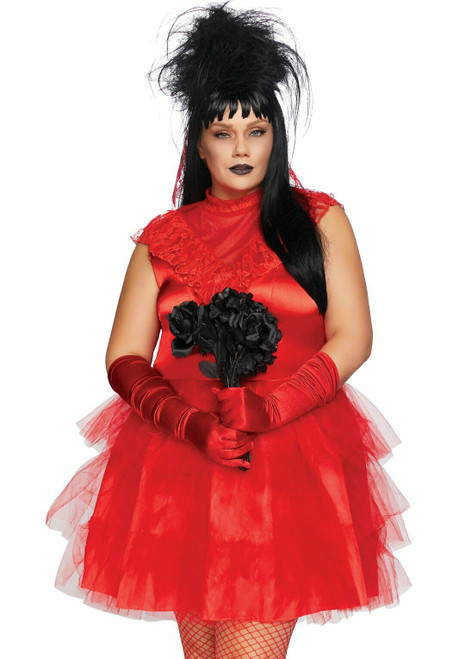 Leg Avenue Beetle Bride Beetlejuice Lydia Adult Womens Halloween Costume 86730 Fearless Apparel