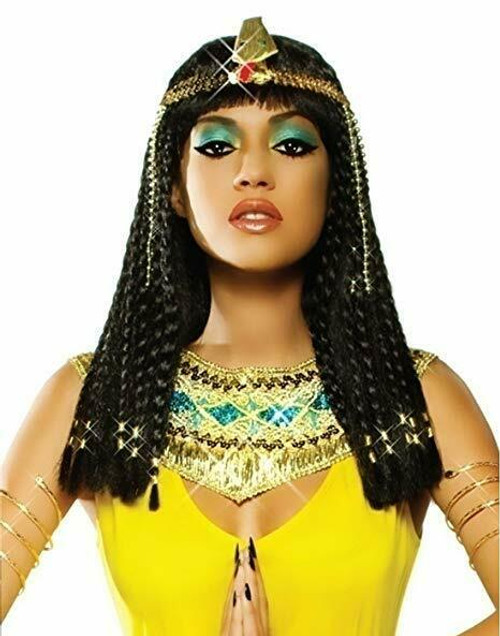 Costume Culture Goddess Cleopatra Black Wig Halloween Costume Accessory 31000 Costume Culture Goddess Cleopatra Black Wig Halloween Costume Accessory 31000