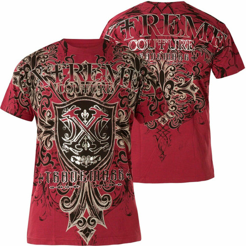 Xtreme Couture By Affliction – Maglietta Uomo Maniche Lunghe Soul Captivate – Vestibilità Regolare E Stampa Totale