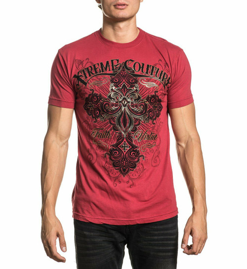 Xtreme Couture by Affliction Insignia UFC MMA Biker Tattoos Cross T Shirt X1804 Xtreme Couture by Affliction Insignia UFC MMA Biker Tattoos Cross T Shirt X1804