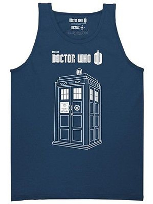 AUTHENTIC DR DOCTOR WHO LINEAR TARDIS TV SHOW BLUE MENS TANK SHIRT S M L XL 2XL AUTHENTIC DR DOCTOR WHO LINEAR TARDIS TV SHOW BLUE MENS TANK SHIRT S M L XL 2XL