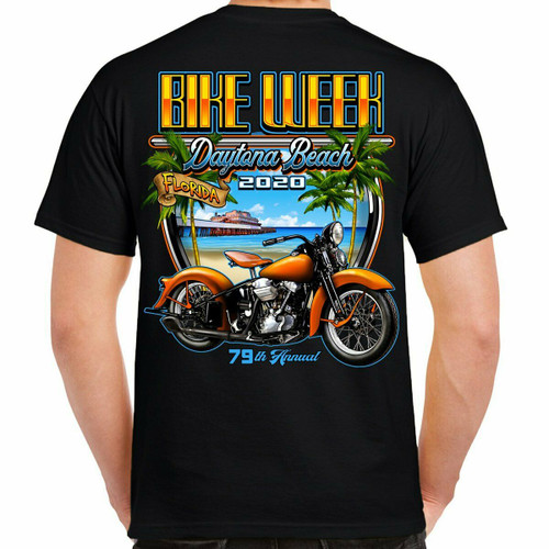 BIKE WEEK '79Tシャツ DAYTNA Amazon.com: 2023 Bike Week Daytona Beach Vintage Map Long