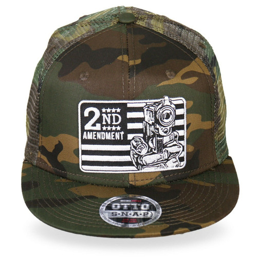 2nd Amendment Defend Your Guns Camouflage American Flag Snapback Hat GSH2001 2nd Amendment Defend Your Guns Camouflage American Flag Snapback Hat GSH2001