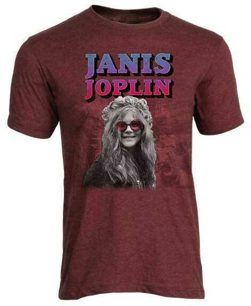 Janis Joplin Rose Colored Glasses Psychedelic Rock Music T Shirt PSP-JAN-1004 Janis Joplin Rose Colored Glasses Psychedelic Rock Music T Shirt PSP-JAN-1004
