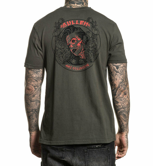 Sullen In Bloom Tattoos Floral Flowers Skull Woman Art Urban T Shirt SCM2545 Sullen In Bloom Tattoos Floral Flowers Skull Woman Art Urban T Shirt SCM2545