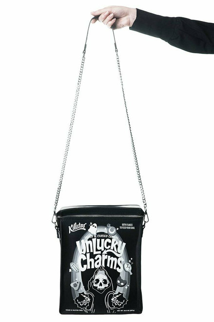 Killstar Unlucky Charms Cereal Grim Reaper Punk Gothic Backpack Purse  KSRA001618 - Fearless Apparel