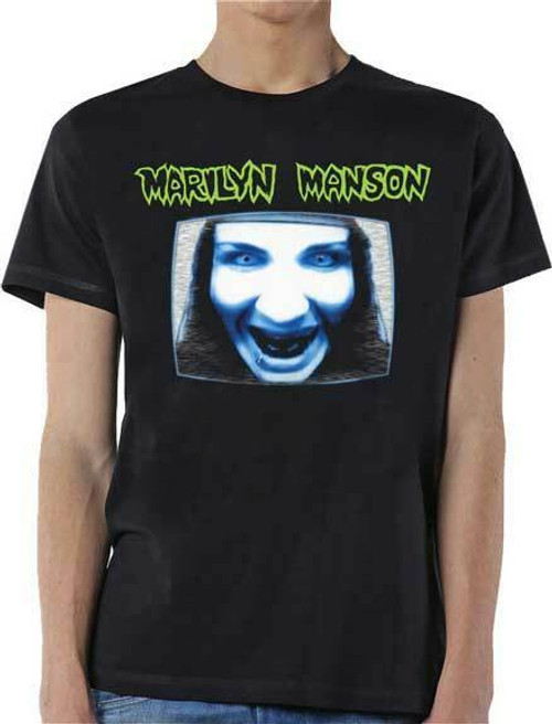 Marilyn Manson TV Gothic Horror Industrial Metal Rock Music T Shirt MAM10018 Marilyn Manson TV Gothic Horror Industrial Metal Rock Music T Shirt MAM10018