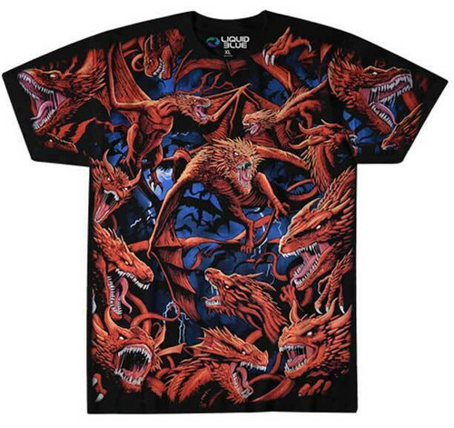 Dragons Storm Flying Sky Mythical Mythology Evil Beasts Fantasy T Shirt 31789 Dragons Storm Flying Sky Mythical Mythology Evil Beasts Fantasy T Shirt 31789