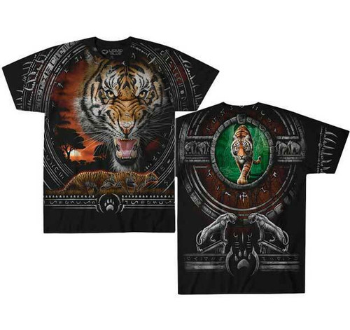 Tribal Tiger Exotic Wildlife Cats Fantasy Jungle Forest Nature T Shirt 31192 Tribal Tiger Exotic Wildlife Cats Fantasy Jungle Forest Nature T Shirt 31192