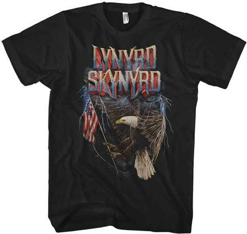 Lynyrd Skynyrd Eagle Bird with American Flag Rock Music Band T Shirt LSK78189 Lynyrd Skynyrd Eagle Bird with American Flag Rock Music Band T Shirt LSK78189