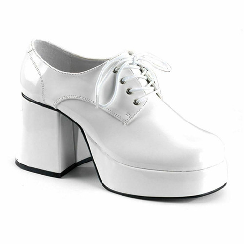 Funtasma Disco Pimp 70s Platform Halloween Costume White Heels Shoes JAZZ-02 Funtasma Disco Pimp 70s Platform Halloween Costume White Heels Shoes JAZZ-02