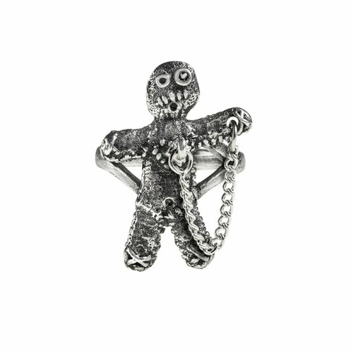 Alchemy of England Gothic Punk Voodoo Doll Witchy Occult Wiccan Magic Ring R236 Alchemy of England Gothic Punk Voodoo Doll Witchy Occult Wiccan Magic Ring R236