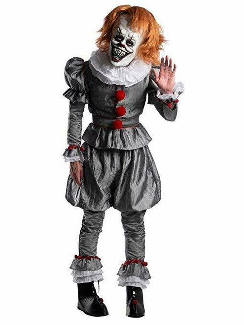 Charades IT Chapter 2 Movie Evil Scary Clown Adult Mens Halloween Costume 03698