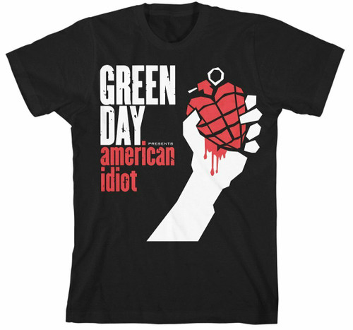 Green Day American Idiot Album Cover Punk Pop Rock Music Band T Shirt M217517 Green Day American Idiot Album Cover Punk Pop Rock Music Band T Shirt M217517