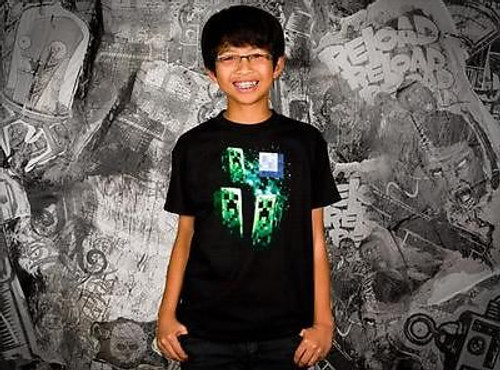 AUTHENTIC MINECRAFT THREE CREEPER MOON KIDS YOUTH CHILD VIDEO GAME T SHIRT XL AUTHENTIC MINECRAFT THREE CREEPER MOON KIDS YOUTH CHILD VIDEO GAME T SHIRT XL
