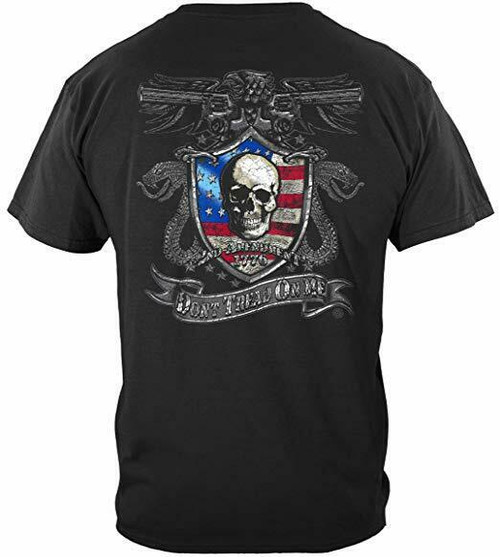 Second 2nd Amendment Don't Tread On Me American Flag Skull Snake T Shirt RN2243 Second 2nd Amendment Don't Tread On Me American Flag Skull Snake T Shirt RN2243