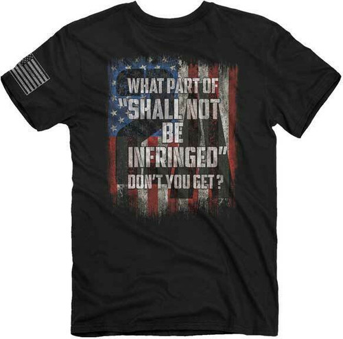 Not Infringed 2nd Amendment American Flag USA Patriotic Distressed T Shirt 2155 Not Infringed 2nd Amendment American Flag USA Patriotic Distressed T Shirt 2155