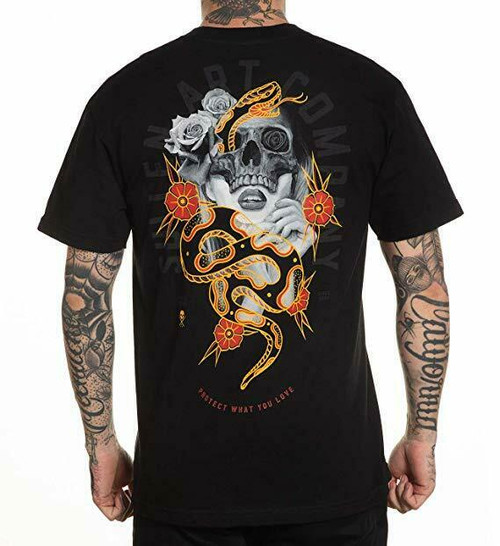 Sullen Protection Ryan Smith Traditional Tattoos Flowers Skull T Shirt SCM2772 Sullen Protection Ryan Smith Traditional Tattoos Flowers Skull T Shirt SCM2772
