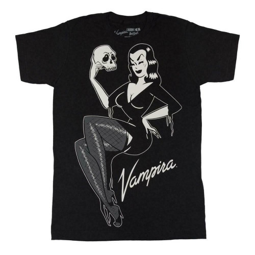 Kreepsville 666 Vampira Jumbo Skull Pin Up Gothic Punk Horror T Shirt MTJVSPU Kreepsville 666 Vampira Jumbo Skull Pin Up Gothic Punk Horror T Shirt MTJVSPU