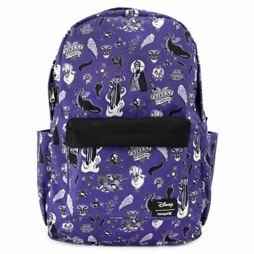 Loungefly Disney Villains Triple Pocket Glow in the Dark Womens