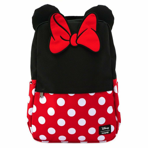 Loungefly Disney Minnie Mouse Cosplay Square School Book Bag Backpack WDBK0967 Loungefly Disney Minnie Mouse Cosplay Square School Book Bag Backpack WDBK0967