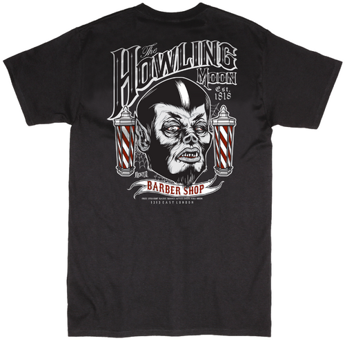 Lucky 13 Howling Moon Wolf Barber Shop Tattoos Webs Gothic Punk T Shirt LM1000HO Lucky 13 Howling Moon Wolf Barber Shop Tattoos Webs Gothic Punk T Shirt LM1000HO