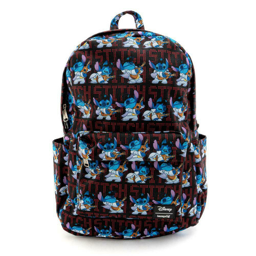 Loungefly Disney Lilo and Stitch Elvis School Book Bag Backpack WDBK0981 Loungefly Disney Lilo and Stitch Elvis School Book Bag Backpack WDBK0981
