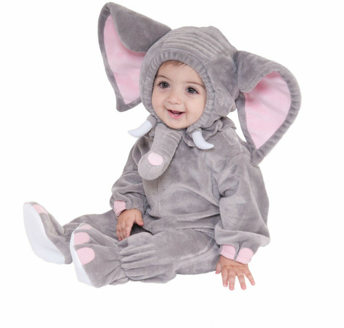 Forum Novelties Elephant Animal Infant Toddlers Jumpsuit Halloween Costume 69987