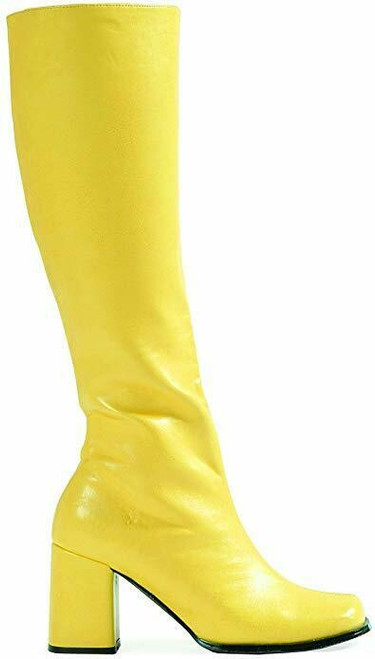 Ellie GOGO Yellow 1960s Hippie Dancer Boots Womens Halloween Costume Heels Shoes Ellie GOGO Yellow 1960s Hippie Dancer Boots Womens Halloween Costume Heels Shoes