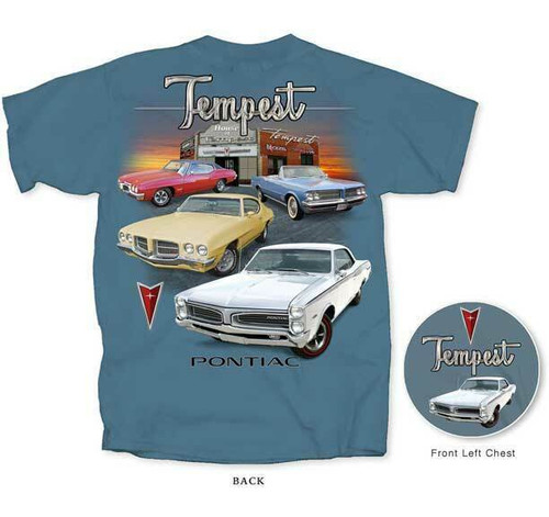 Pontiac Tempest General Motors Car Scene Vintage 60s Automobiles T Shirt PN4PT-U Pontiac Tempest General Motors Car Scene Vintage 60s Automobiles T Shirt PN4PT-U