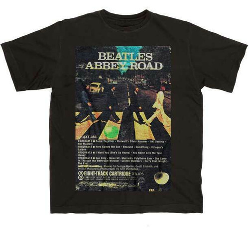 The Beatles Abbey Road Eight-Track Pop Psychedelic Rock Music T