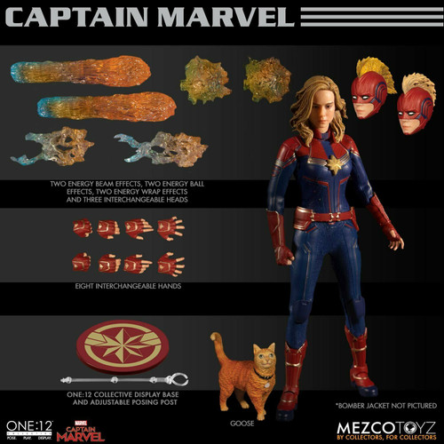 Mezco Toyz Captain Marvel Superhero Comics One:12 Collective