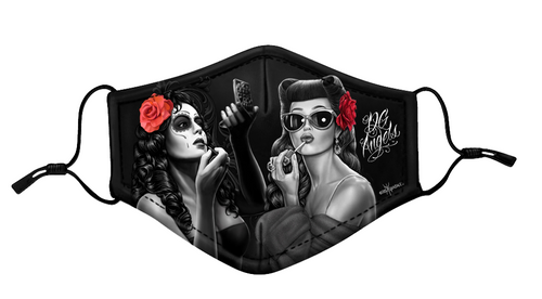 DGA David Gonzales Art Bonita Glamorous Tattoos Reusable PM 2.5 Filter Face Mask DGA David Gonzales Art Bonita Glamorous Tattoos Reusable PM 2.5 Filter Face Mask