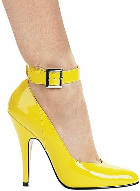 yellow 2 inch heels