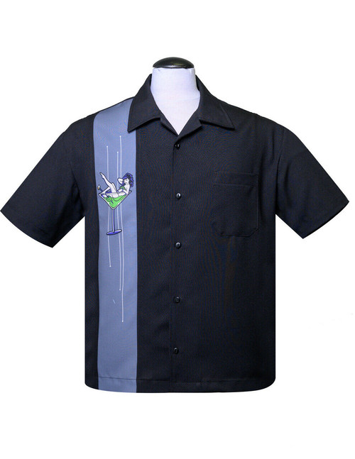 Steady Clothing The Shake Down Martini 50s Rockabilly Bowling Shirt ...