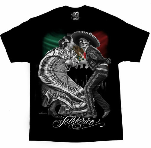 DGA David Gonzales Art Folklorico Flamenco Dancer Skeleton Urban Mexico T Shirt DGA David Gonzales Art Folklorico Flamenco Dancer Skeleton Urban Mexico T Shirt