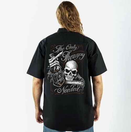 Backwoods Skull Camo Men's Long Sleeve Shirt – Lethal Threat